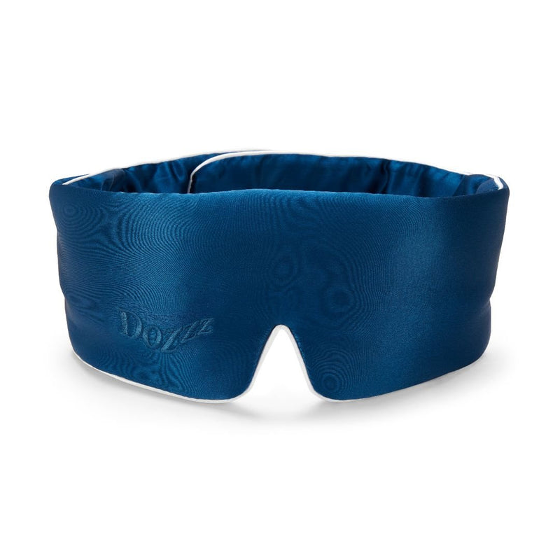 Dozzz 3D contoured silk sleep mask in Navy Blue