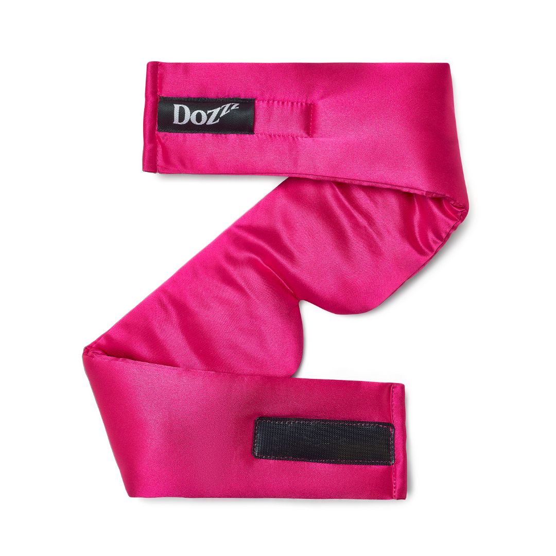 Luxury 22 Momme Mulberry Silk Eye Mask in Dark Fuchsia