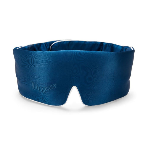 Dozzz 3D contoured silk sleep mask in Navy Blue