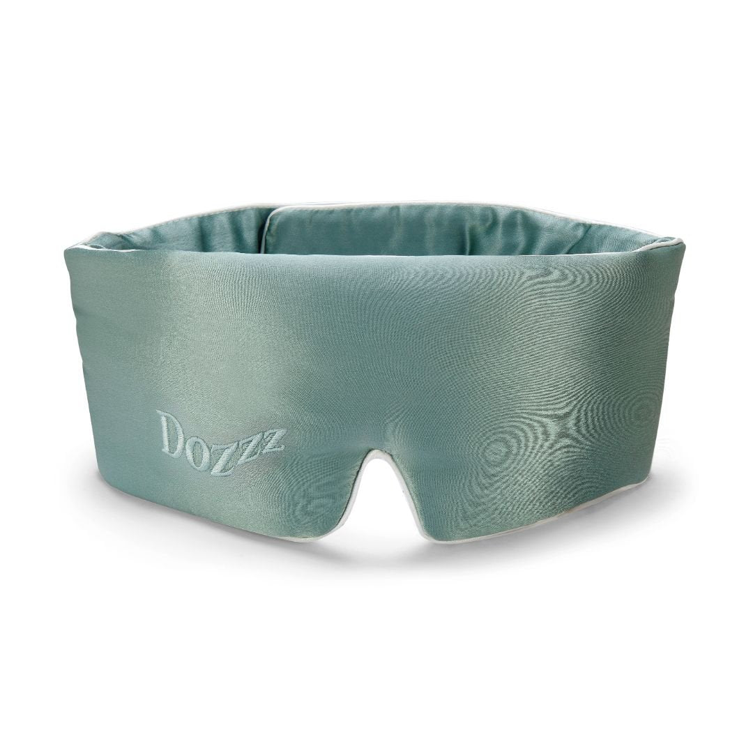 3D Mulberry Silk Eye Mask in Aqua Haze - Dozzz