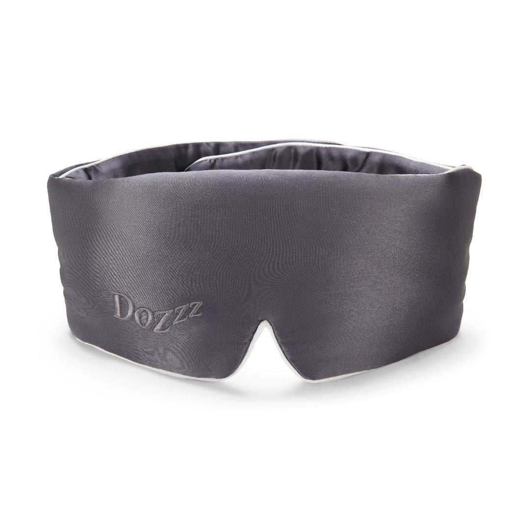 3D Mulberry Silk Eye Mask in Dark Grey - Dozzz