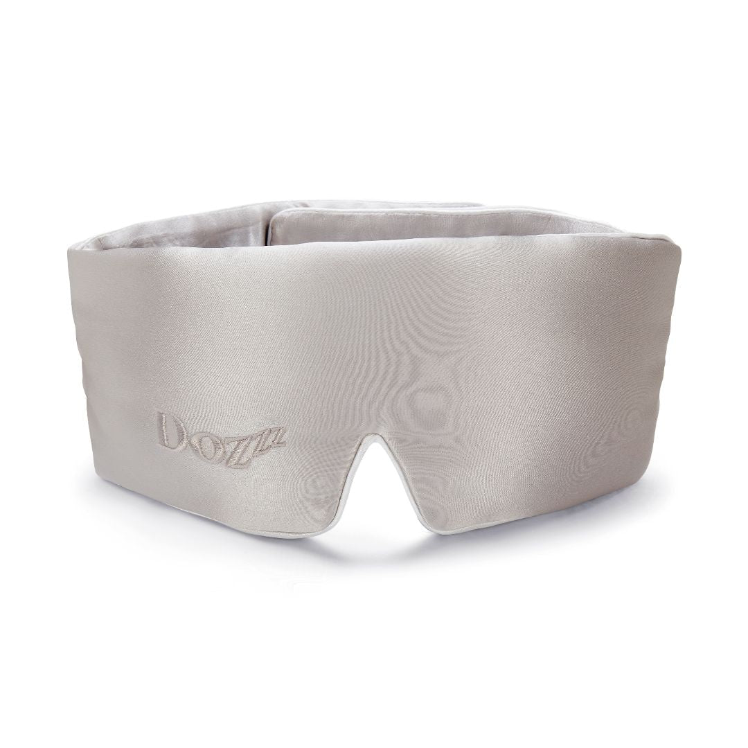 3D Mulberry Silk Eye Mask in Glacier Grey - Dozzz