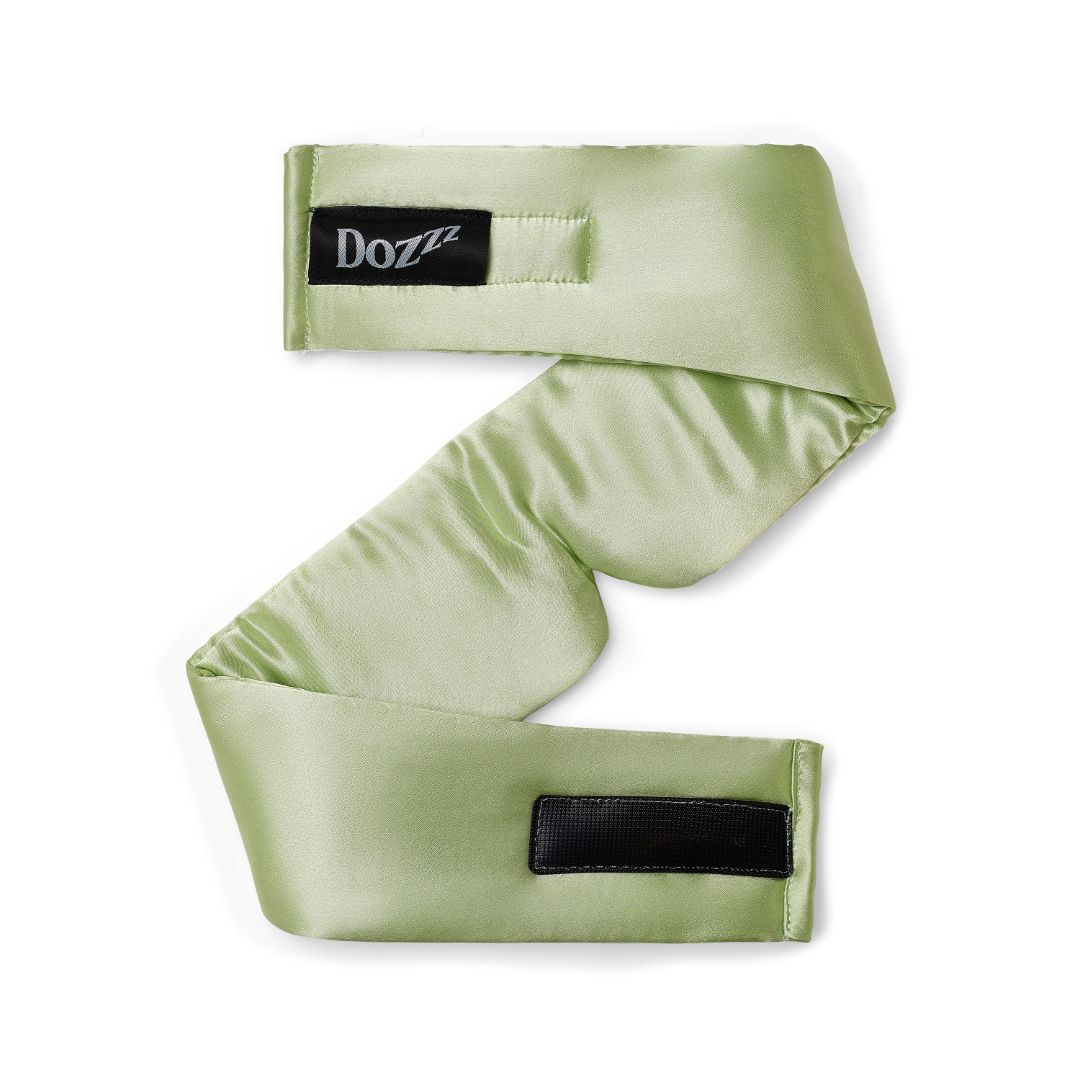 Luxury 22 Momme Mulberry Silk Eye Mask in Patina Green