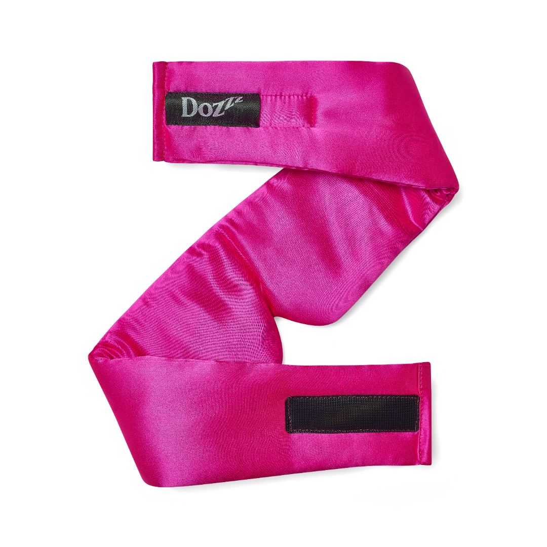 Luxury 22 Momme Mulberry Silk Eye Mask in Bright Fuchsia