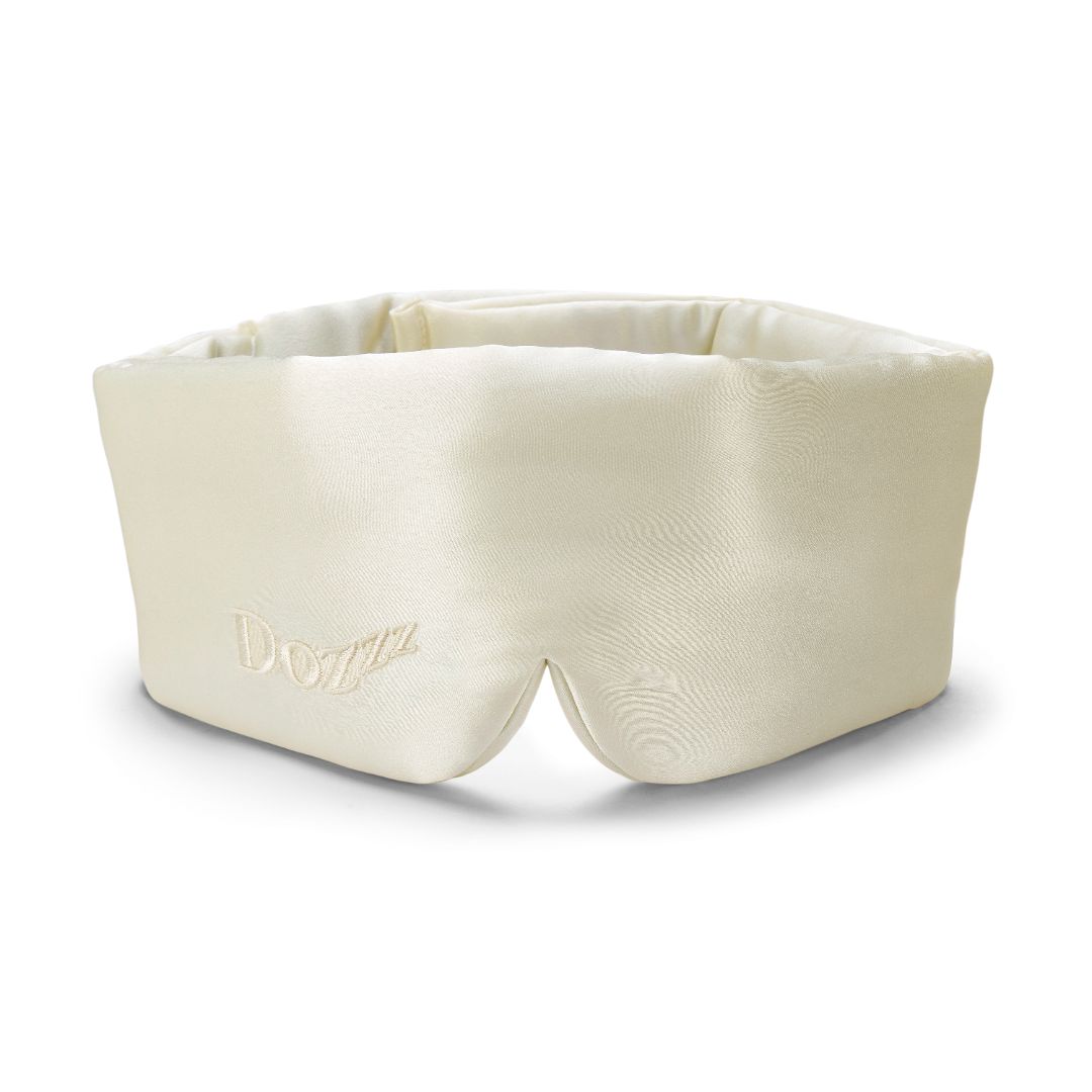 Luxury 22 Momme Mulberry Silk Eye Mask in Pearl White