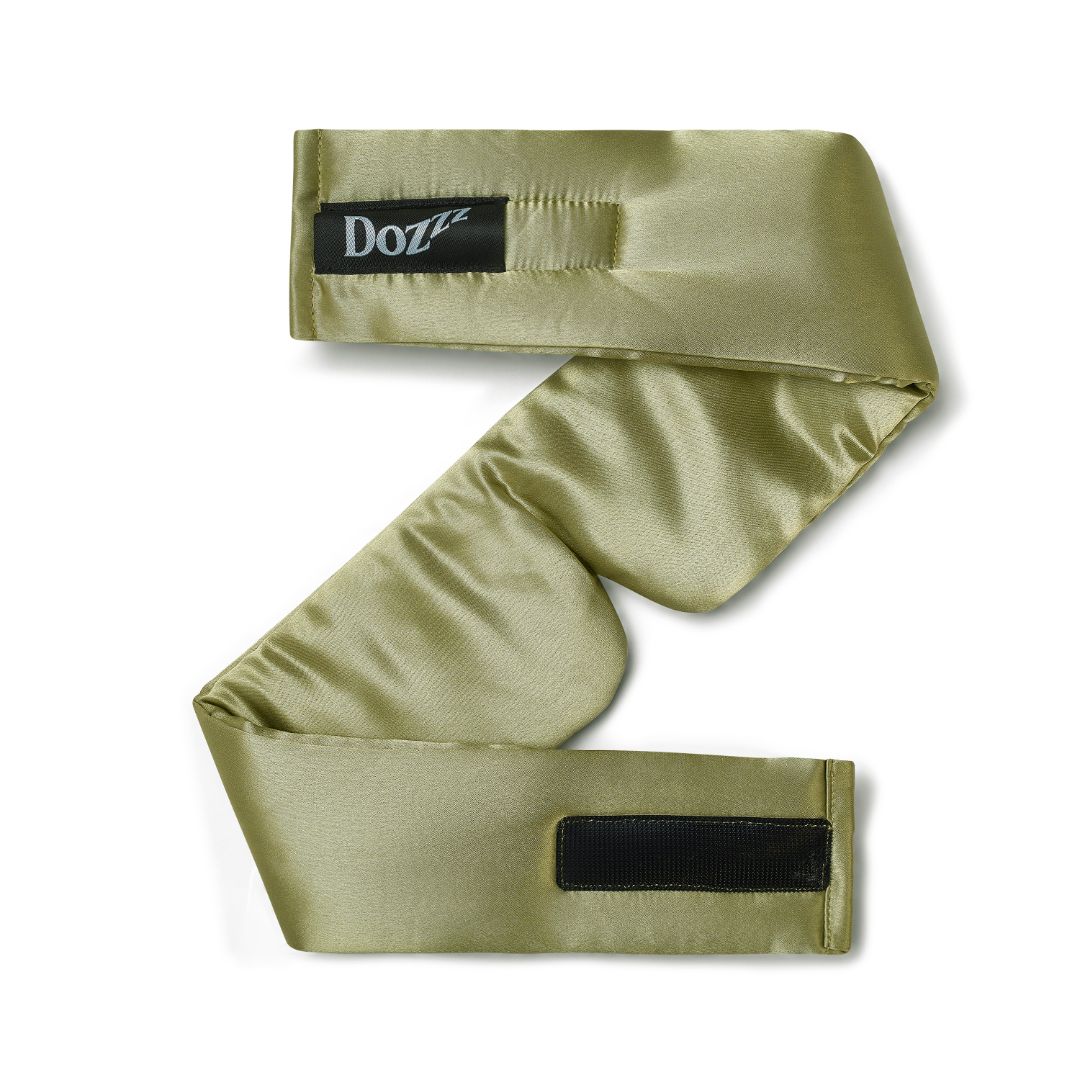 Luxury 22 Momme Mulberry Silk Eye Mask in Olive Green