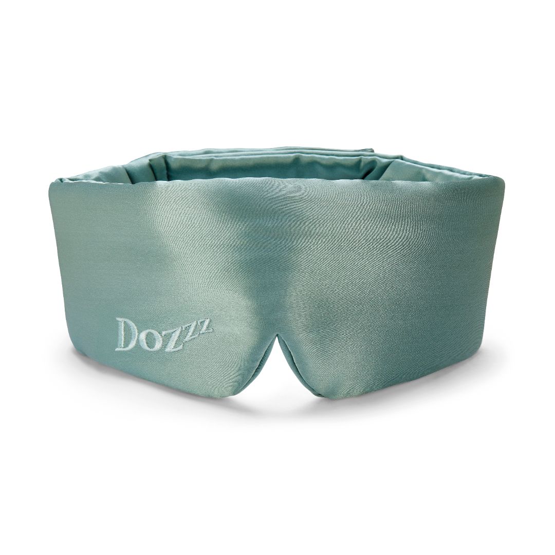 Luxury 22 Momme Mulberry Silk Eye Mask in Aqua Haze