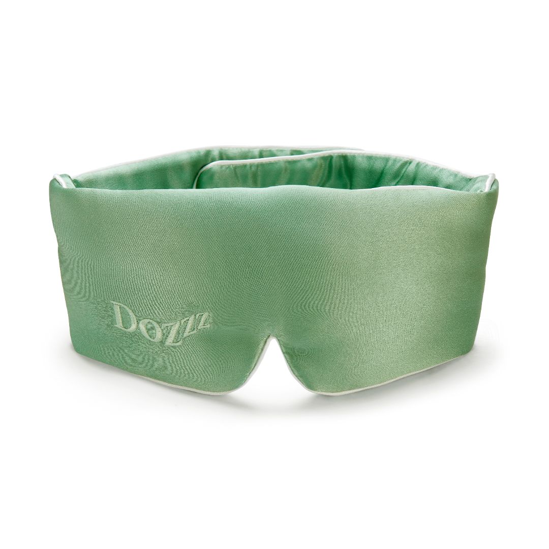3D Mulberry Silk Eye Mask in Pistachio