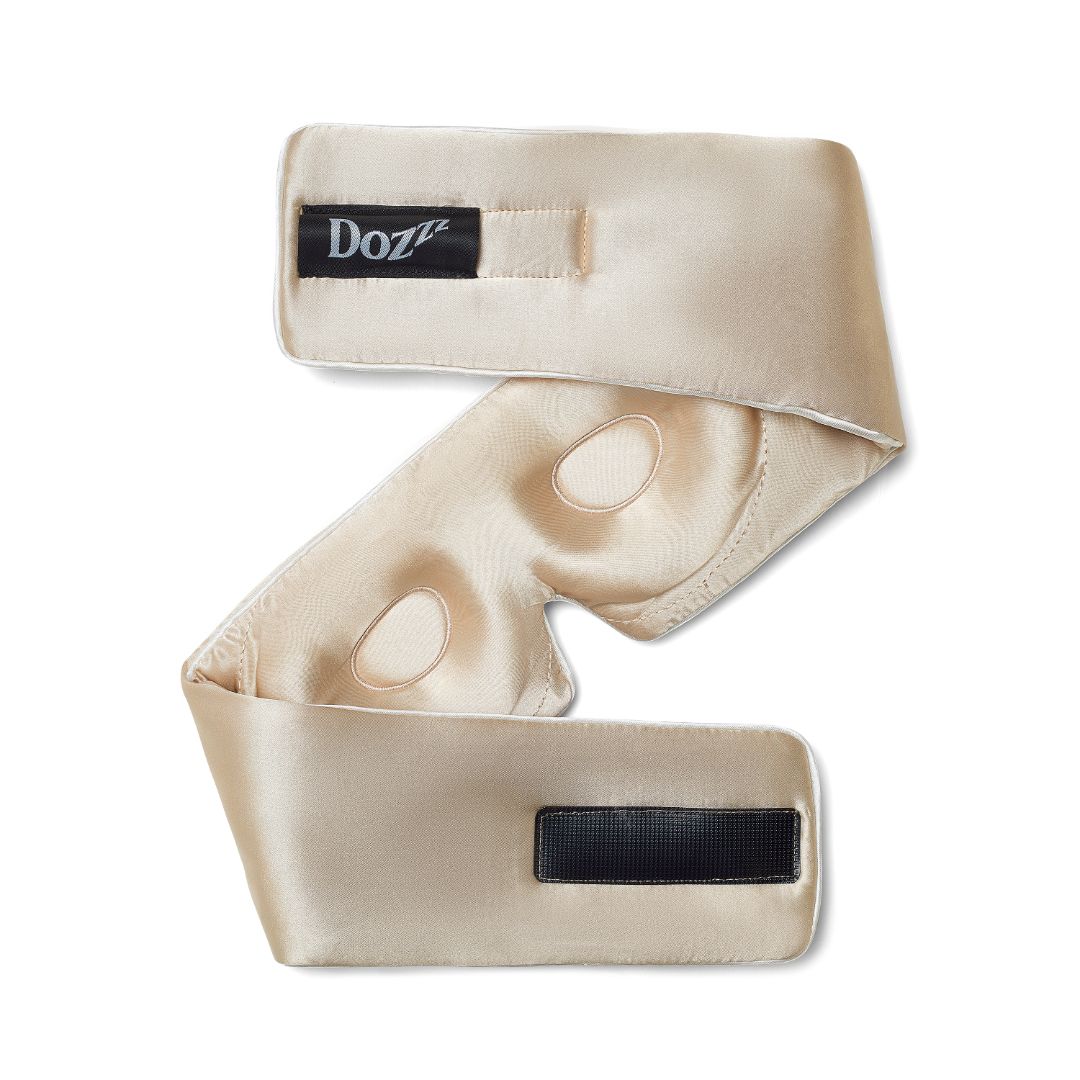3D Mulberry Silk Eye Mask in Champagne