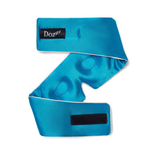 3D Mulberry Silk Eye Mask in Capri Blue
