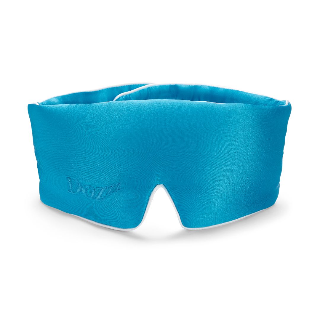 3D Mulberry Silk Eye Mask in Capri Blue