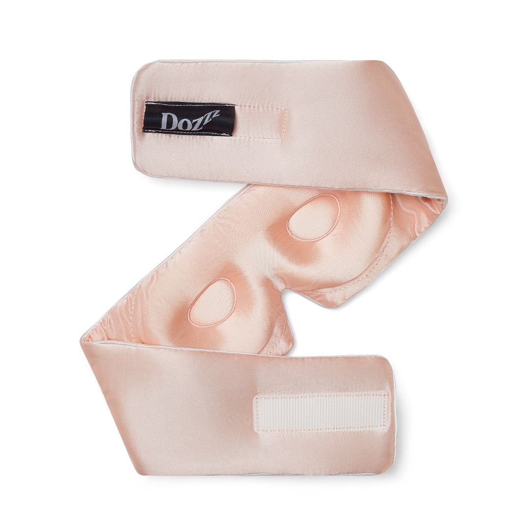 3D Mulberry Silk Eye Mask | 22 Momme | By Dozzz in Rose Pink