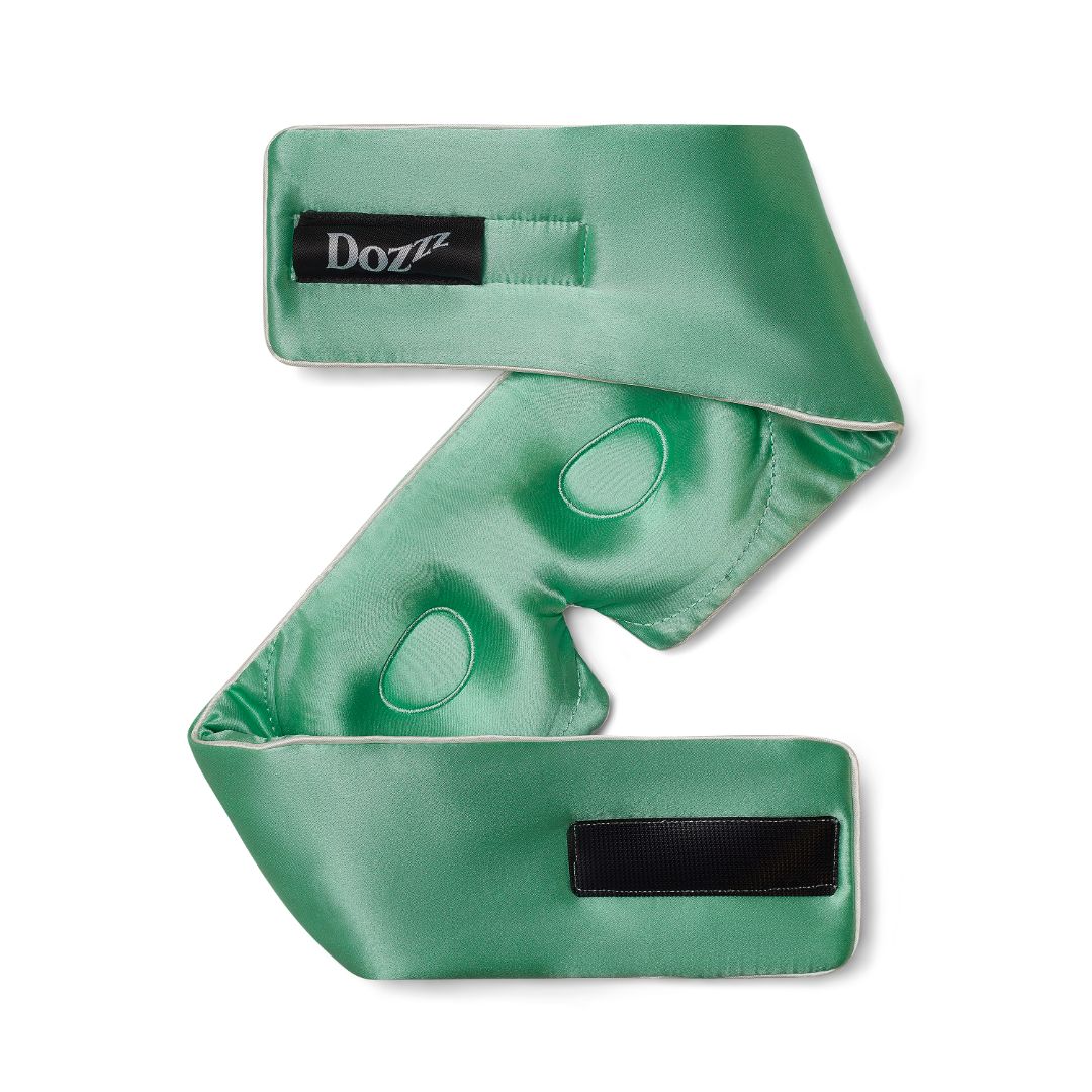 3D Mulberry Silk Eye Mask in Sea Foam