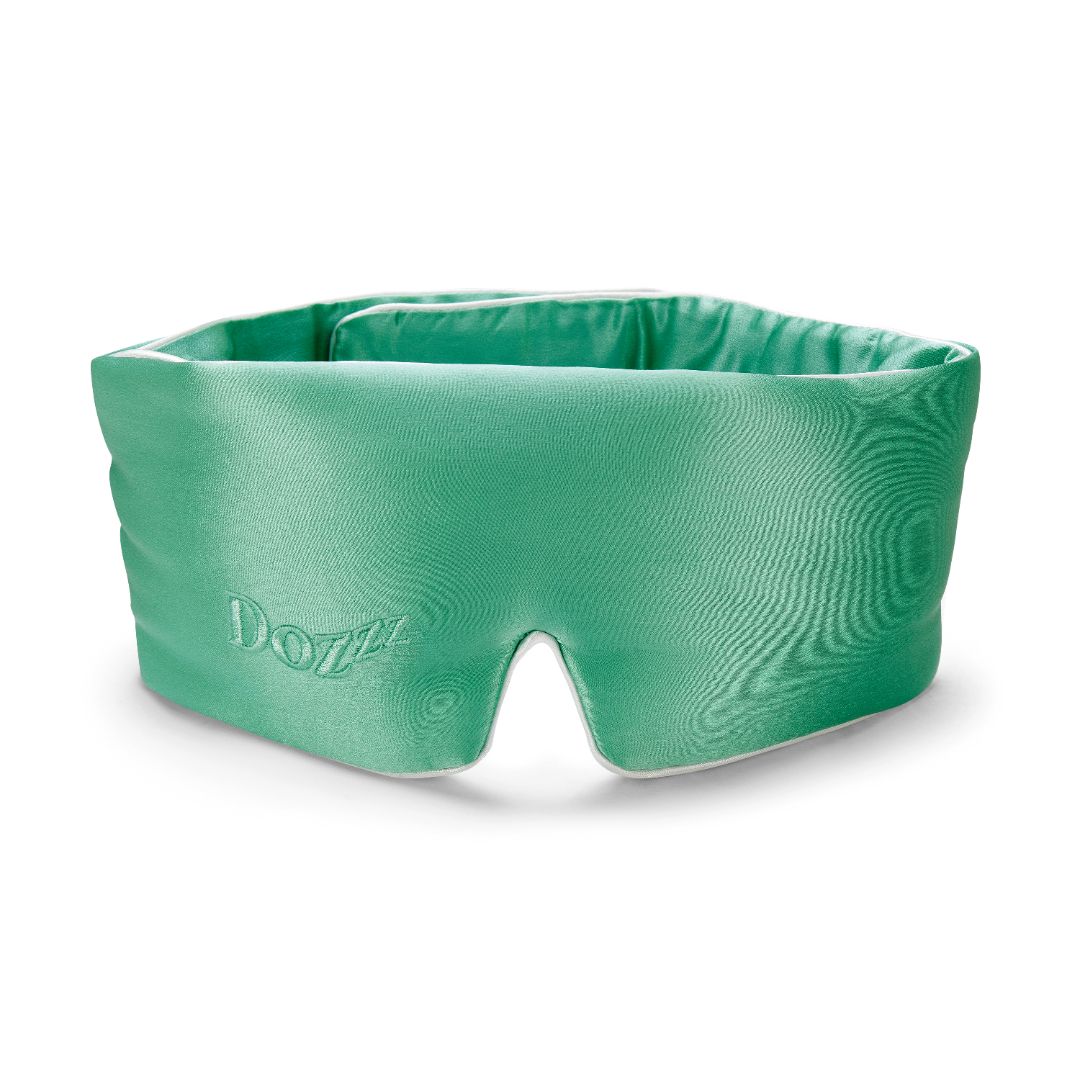 3D Mulberry Silk Eye Mask in Sea Foam