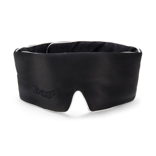 Dozzz 3D contoured silk sleep mask in Extra Black