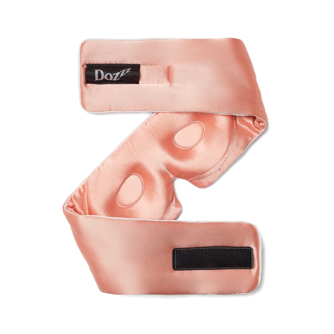 3D Mulberry Silk Eye Mask in Peach Pink