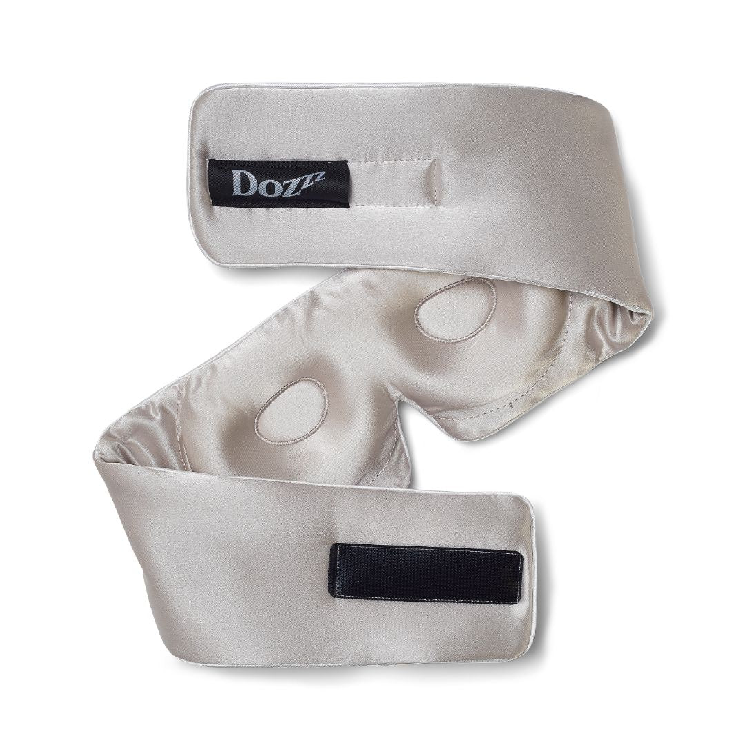 3D Mulberry Silk Eye Mask in Glacier Grey