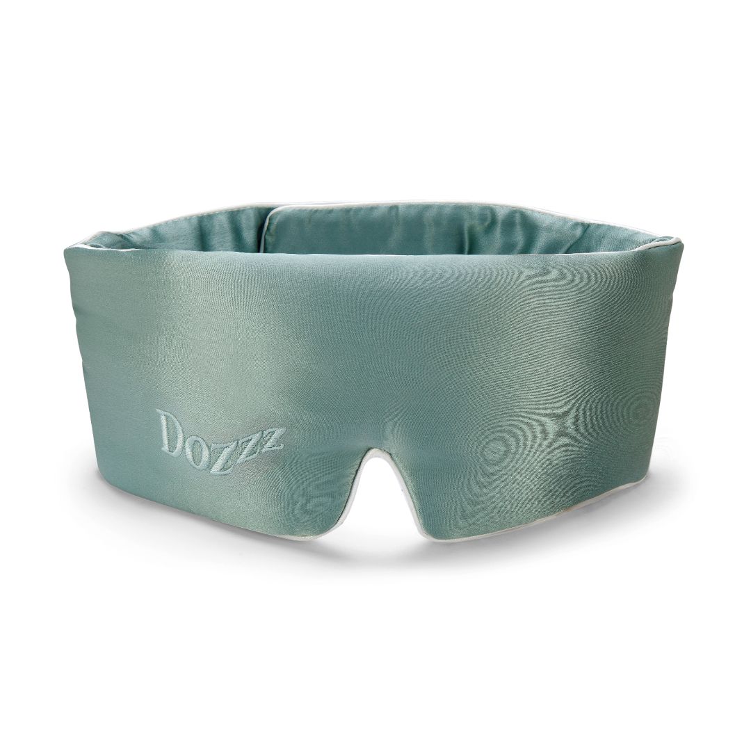 3D Mulberry Silk Eye Mask in Aqua Haze