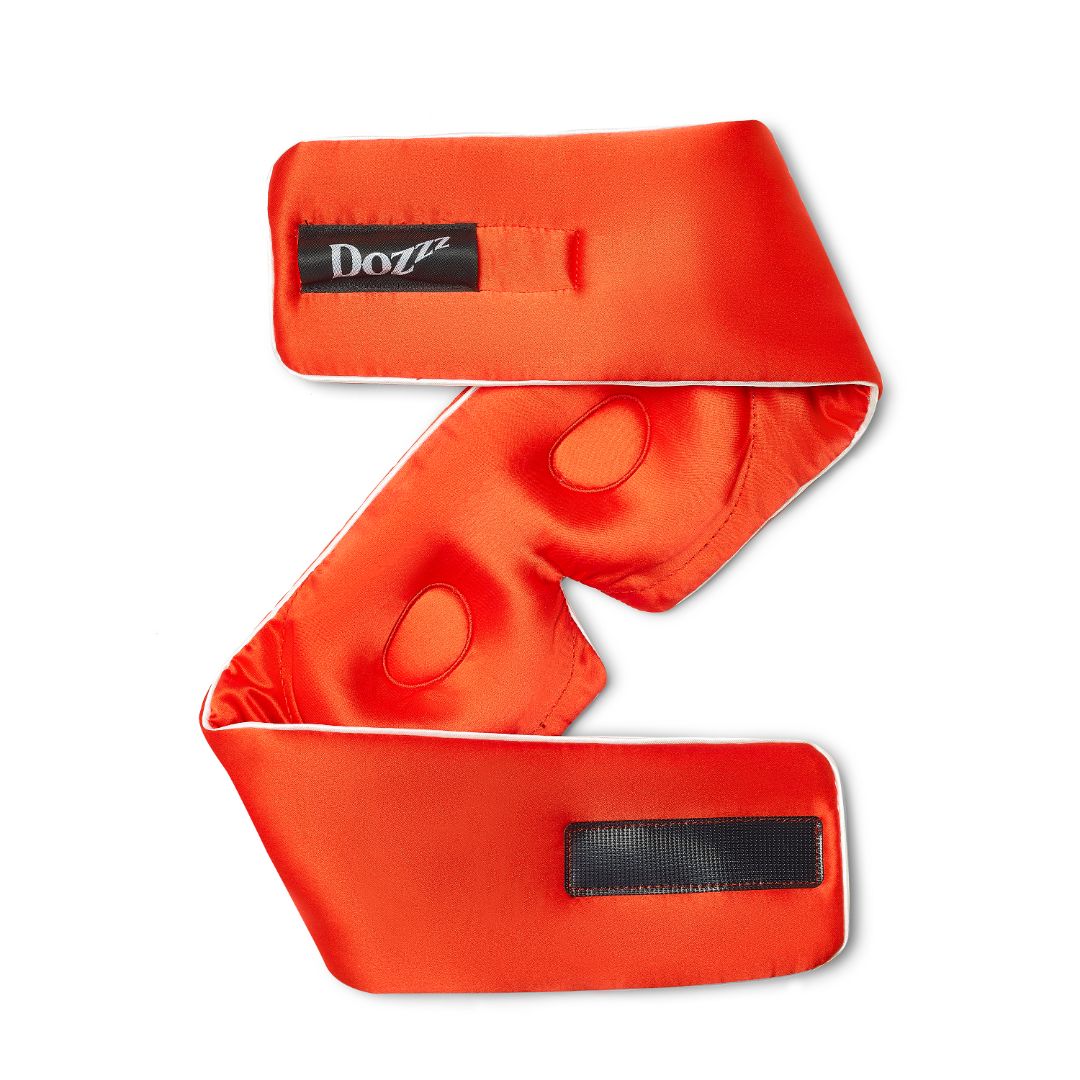3D Mulberry Silk Eye Mask in Orange