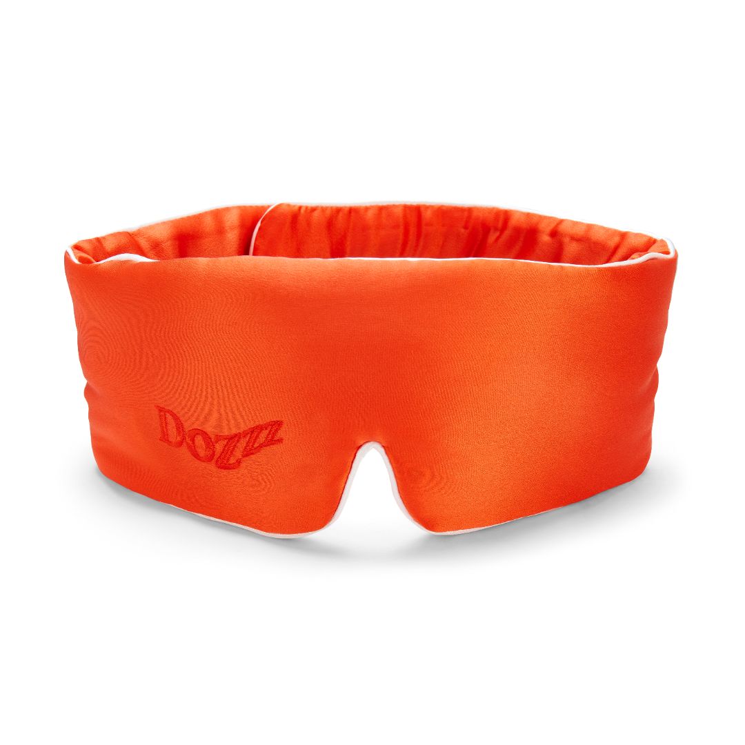 3D Mulberry Silk Eye Mask in Orange