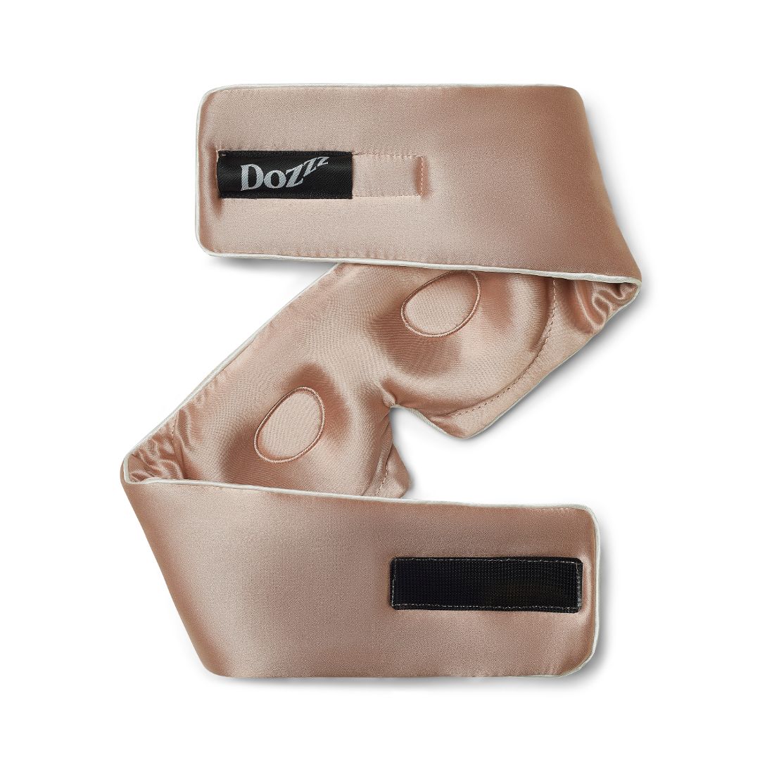 3D Mulberry Silk Eye Mask in Rose Quartz