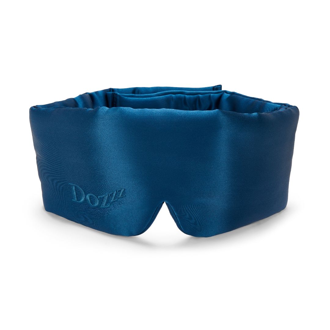 Luxury 22 Momme Mulberry Silk Eye Mask in Navy Blue