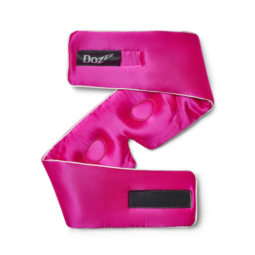 3D Mulberry Silk Eye Mask in Bright Fuchsia