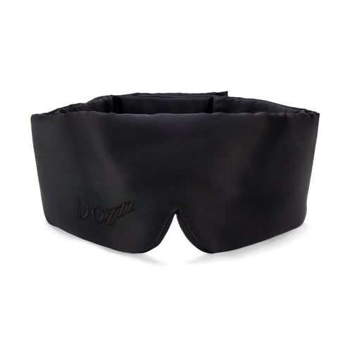 Dozzz 22 momme mulberry silk sleep mask in Black