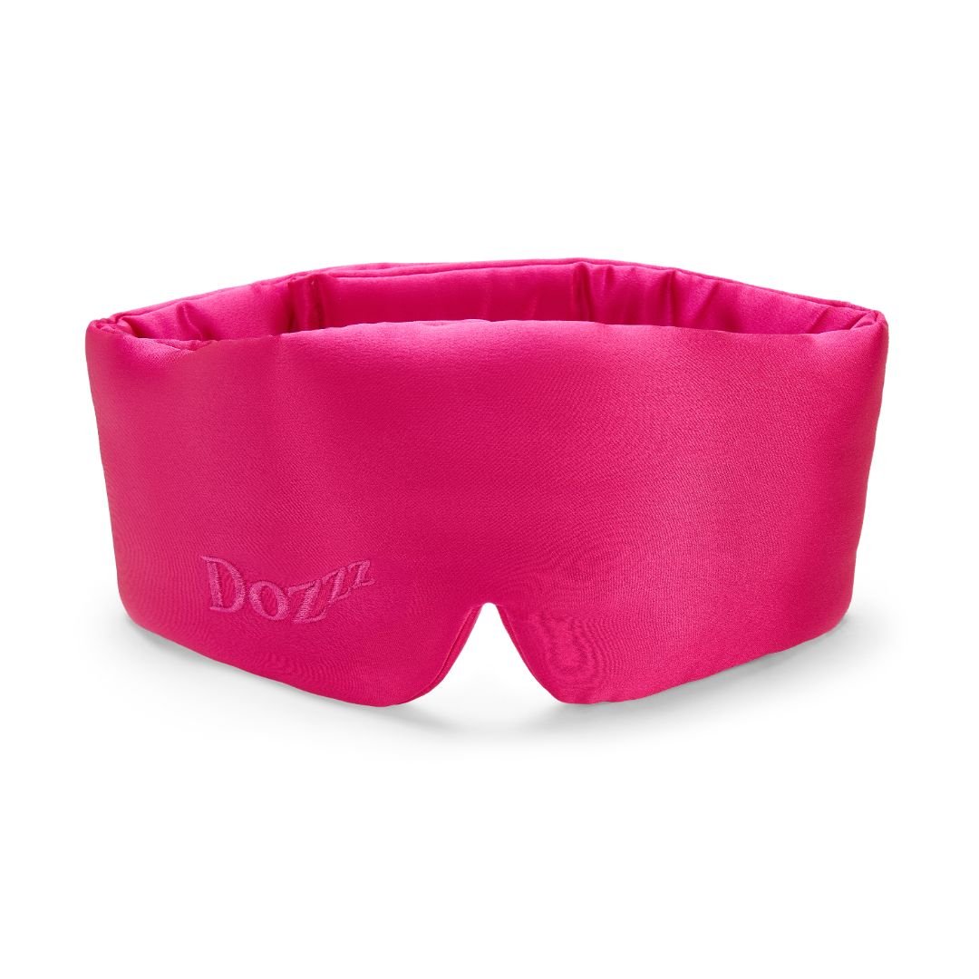 Dozzz 22 momme mulberry silk sleep mask in Dark Fuchsia
