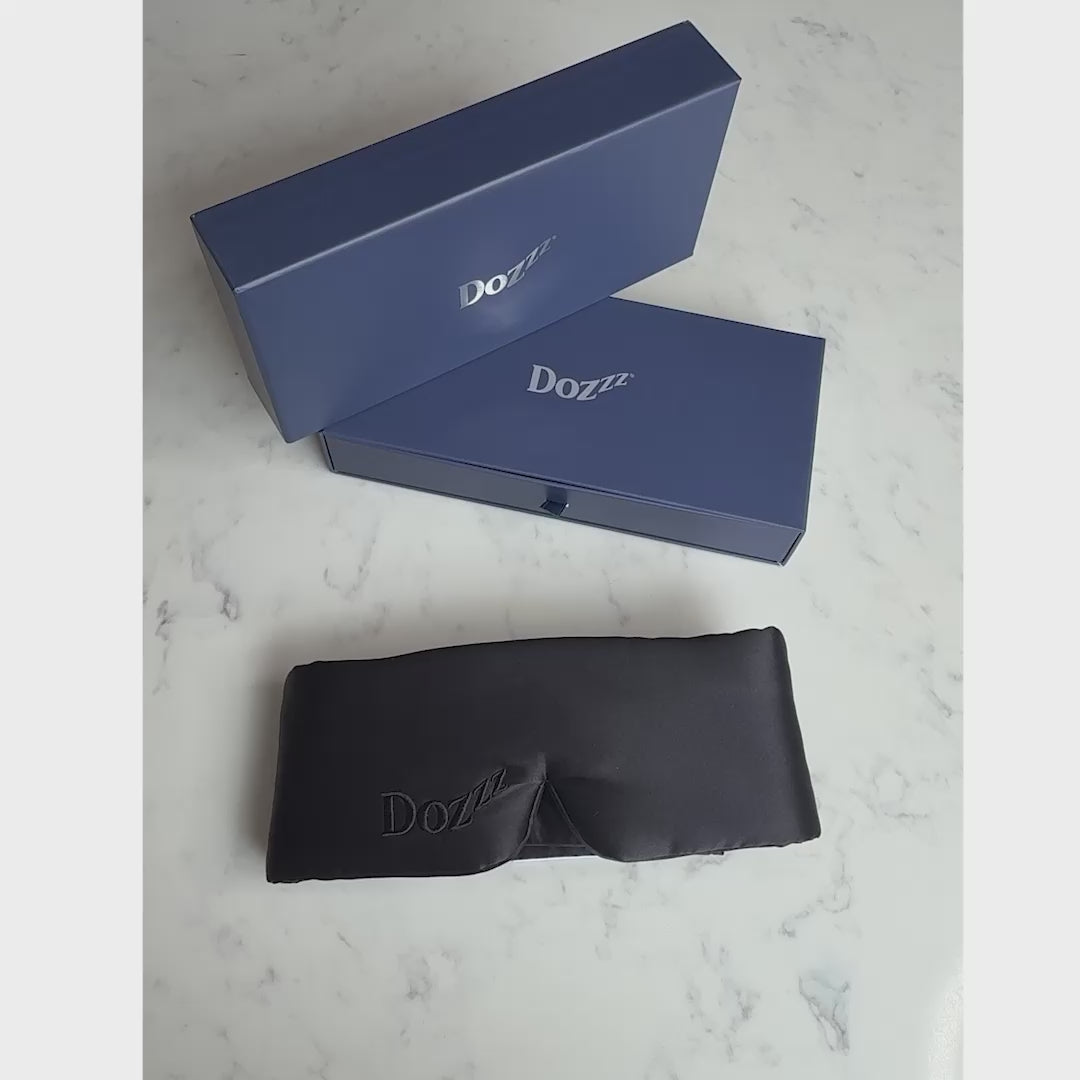 Luxury 22 Momme Mulberry Silk Eye Mask in Black